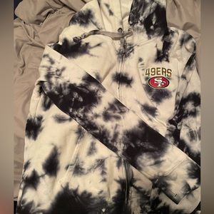 San Francisco 49ers Tie-Dye Zip-up Hoodie